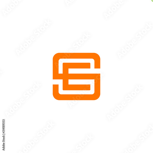 ES initial logo design