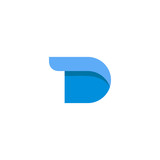 Letter D initial logo design
