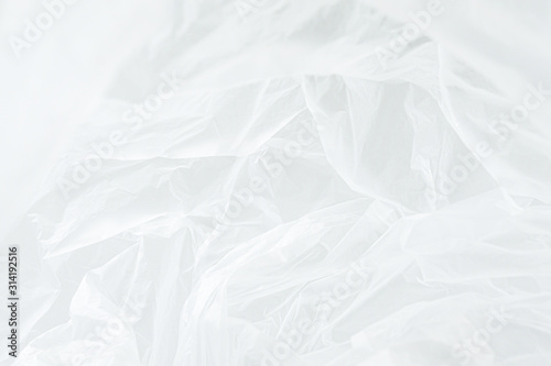 Fototapeta Naklejka Na Ścianę i Meble -  white plastic bag texture, abstract, background