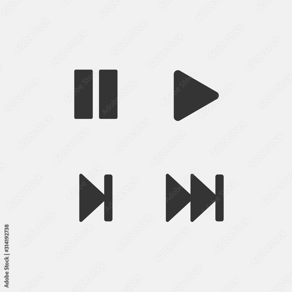 play pause fast forward icon vector illustration for website and graphic design play pause fast forward icon vector illustration for website and graphic design