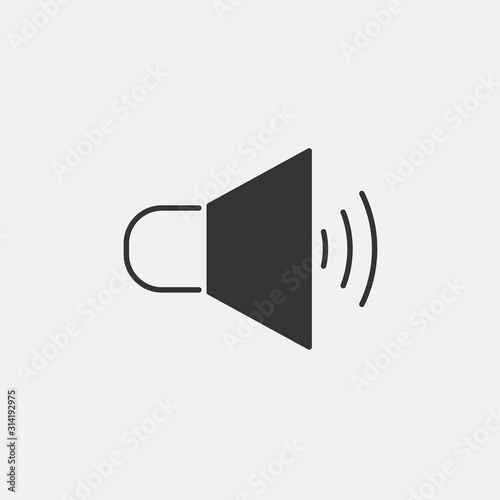 speaker loud icon vector illustration for website and graphic design