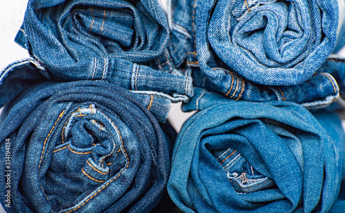 background of blue jeans denim texture