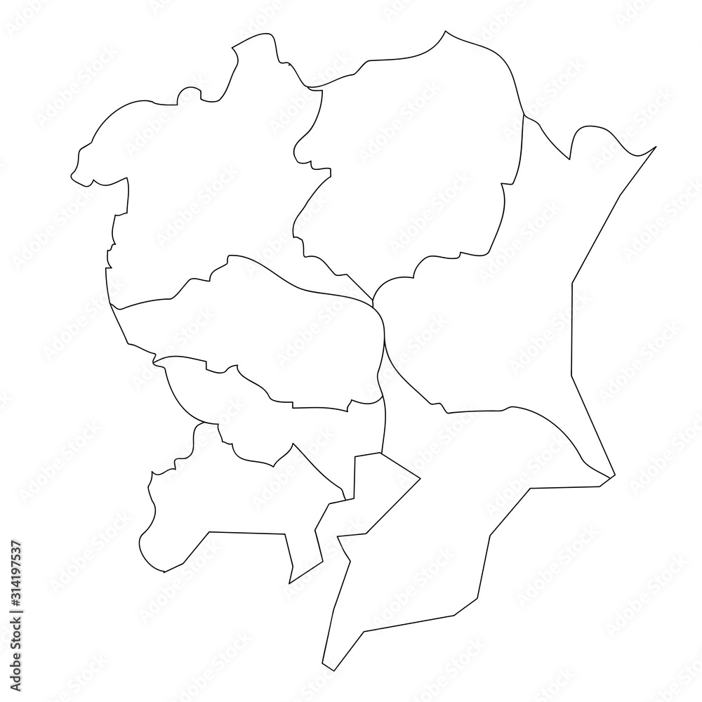 関東地方 ブロック別白地図 Stock Vector Adobe Stock 関東地方 ブロック別白地図 Stock Vector Adobe Stock