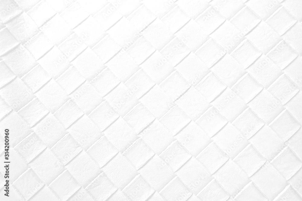 White texture of soft woven leather background White texture of soft woven leather background