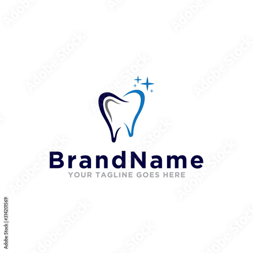 Dental logo icon vector. Dental logo template. Trending design style.