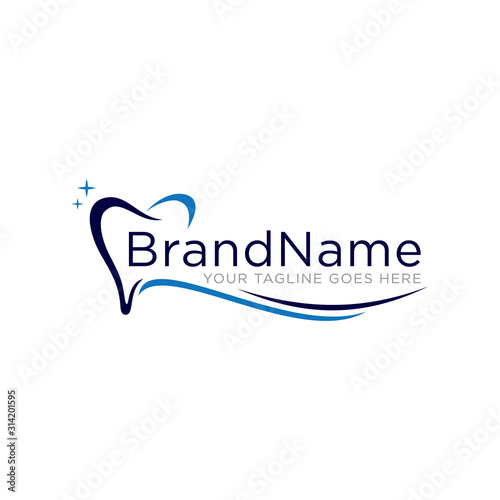 Dental logo icon vector. Dental logo template. Trending design style.