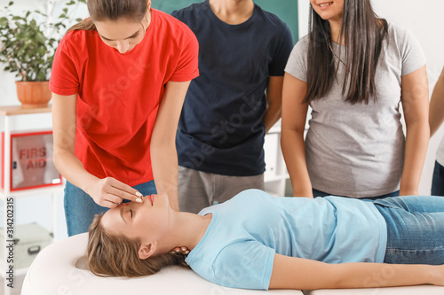 Instructor demonstrating CP...