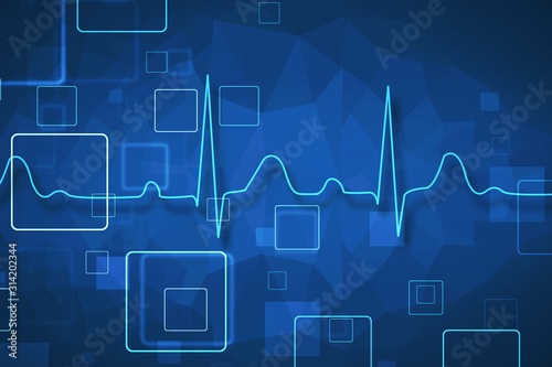 2D illustration medical structure background