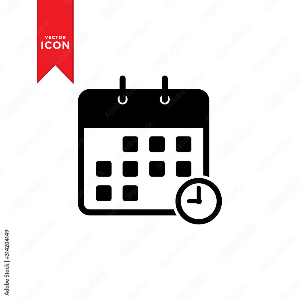 Calender icon vector. Simple design calender icon.