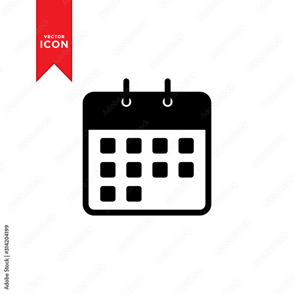 Calender icon vector. Simple design calender icon. Calender icon vector. Simple design calender icon.