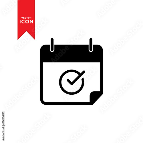 Calender icon vector. Simple design calender icon.