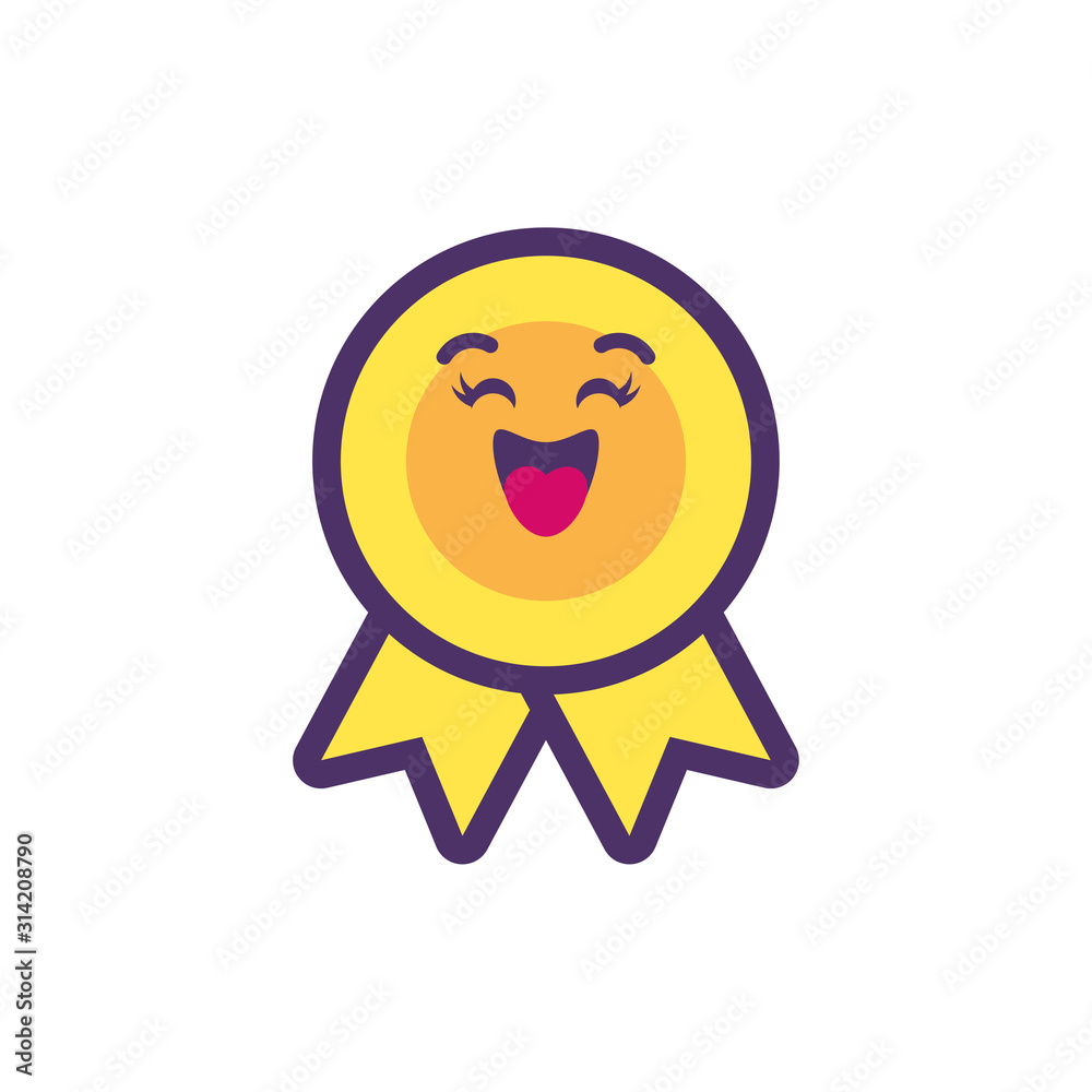 Kawaii seal stamp cartoon vector design Kawaii seal stamp cartoon vector design