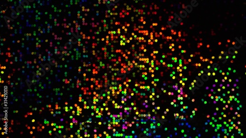 Holographic multicolor digital mosaic pixels. Abstract holiday background. The texture of a real surface