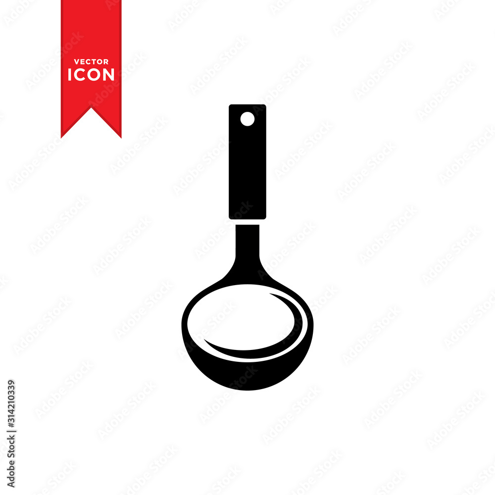 Ladle icon vector. Kitchen ladle soup icon design. Ladle icon vector. Kitchen ladle soup icon design.