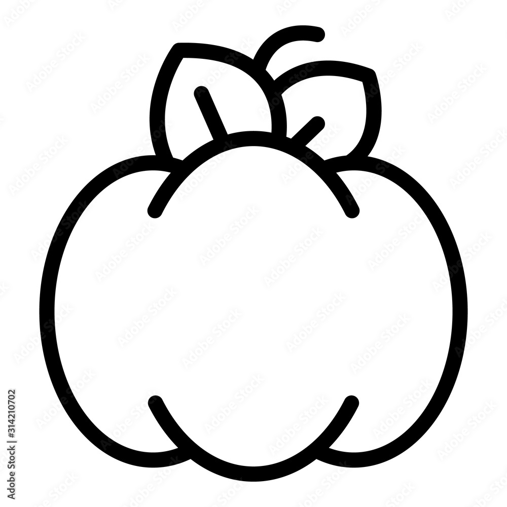 Organic pumpkin icon. Outline organic pumpkin vector icon for web design isolated on white background Organic pumpkin icon. Outline organic pumpkin vector icon for web design isolated on white background