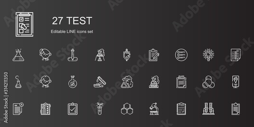 test icons set