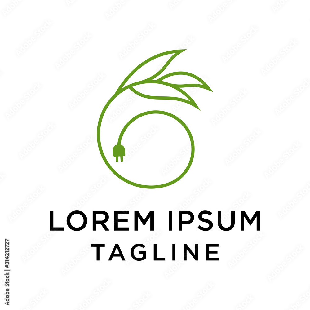 green energy logo design template green energy logo design template