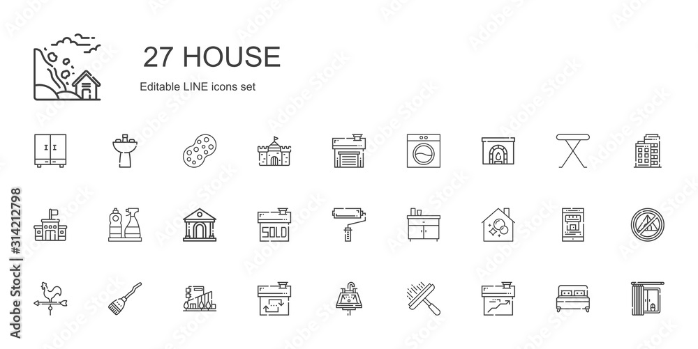 house icons set house icons set