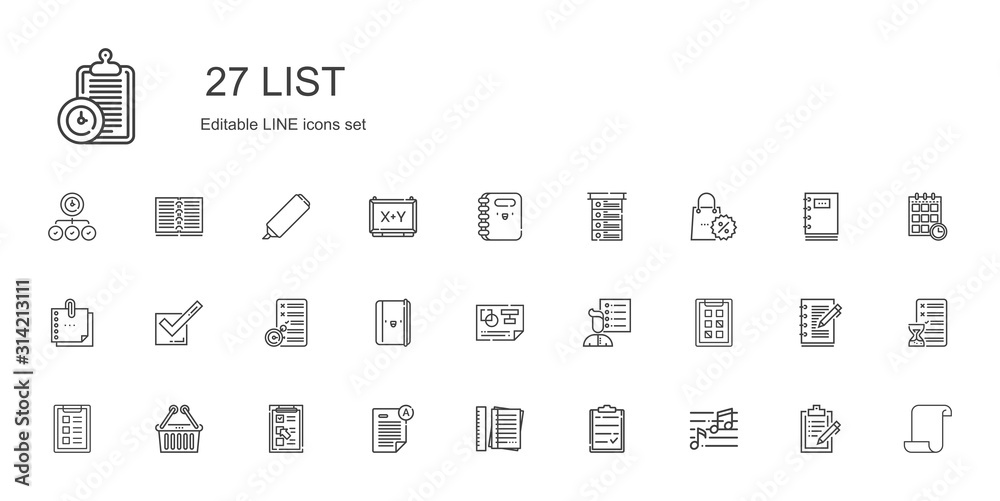 list icons set list icons set