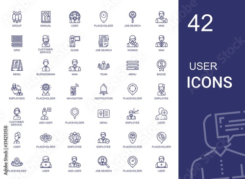 user icons set