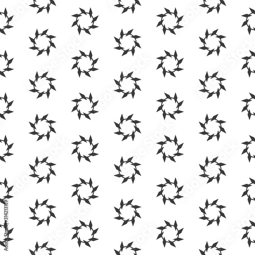 Seamless geometric vector pattern. Ornamental abstract background. Stars. © flexelf