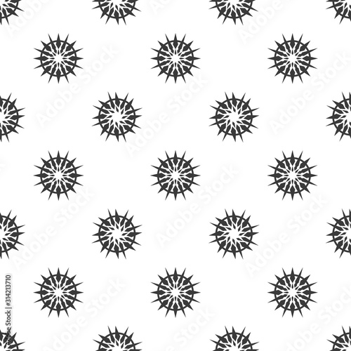Seamless geometric vector pattern. Ornamental abstract background. Stars.