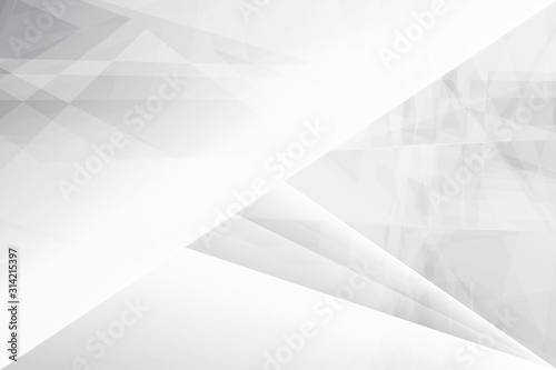 Abstract geometric white and gray color background. Vector, illustration. 