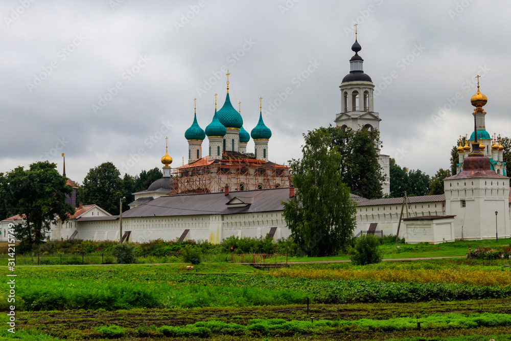 Vvedensky Tolga convent in Yaroslavl, Russia. Golden ring of Russia