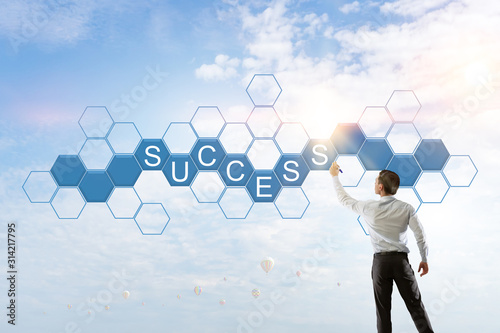 Wallpaper Mural Business terms for success. Mixed media Torontodigital.ca