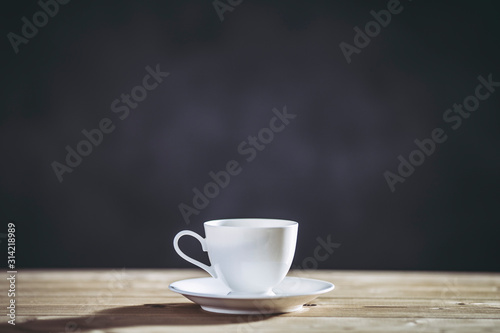 白いコーヒーカップ