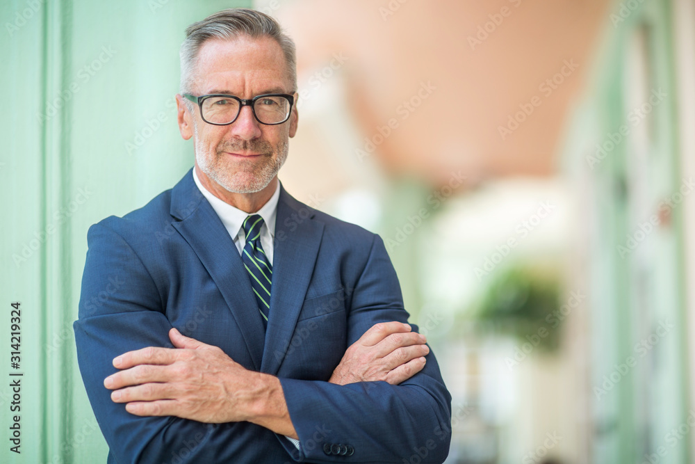Portrait of a handsome mature confident businessman Portrait of a handsome mature confident businessman