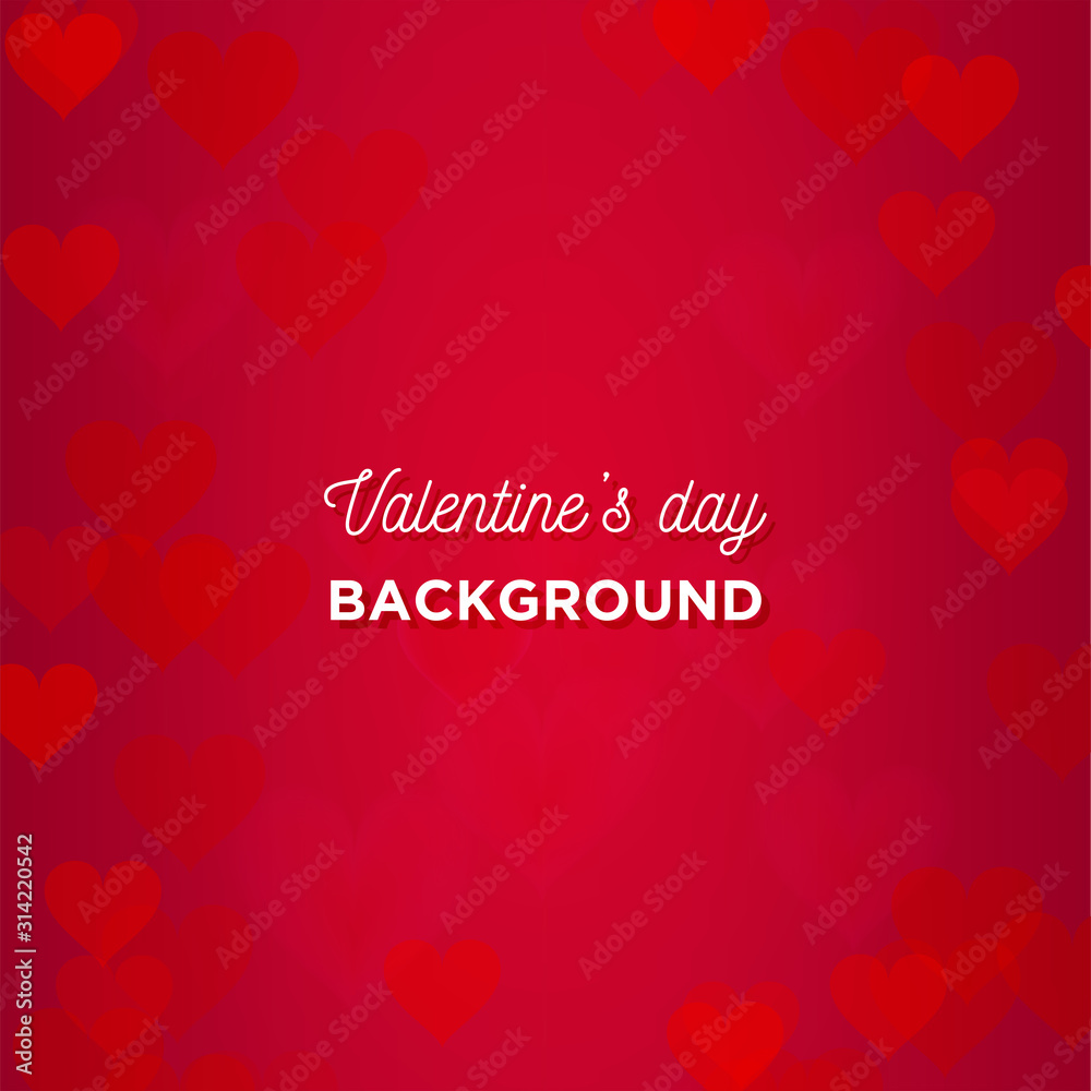 Love bokeh effect suitable for Valentine's Day Background, concept design, advertisement, banner, and gift card
