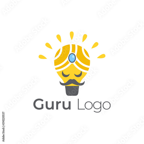 Guru Logo Icon Designs Vector Stock