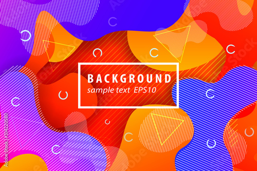 Colorful geometric background. Dynamic fluid shapes composition with Modern Abstract design for cover book or banners presentations, brochure, poster, wallpaper background vector illustration.