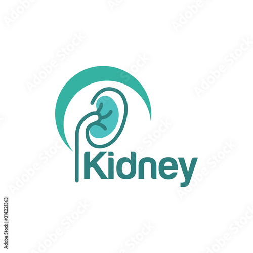 Kidney Logo Template Urology Logo Stock Vector