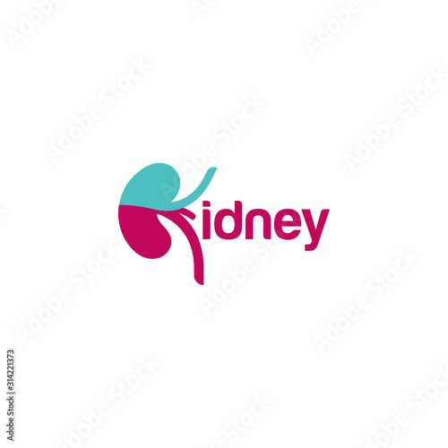 Kidney Logo Template Urology Logo Stock Vector