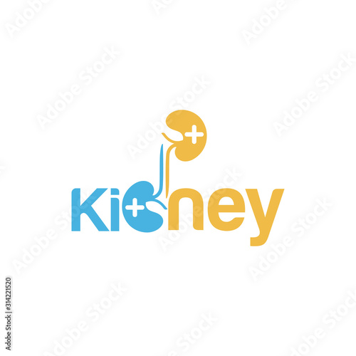 Kidney Logo Template Urology Logo Stock Vector