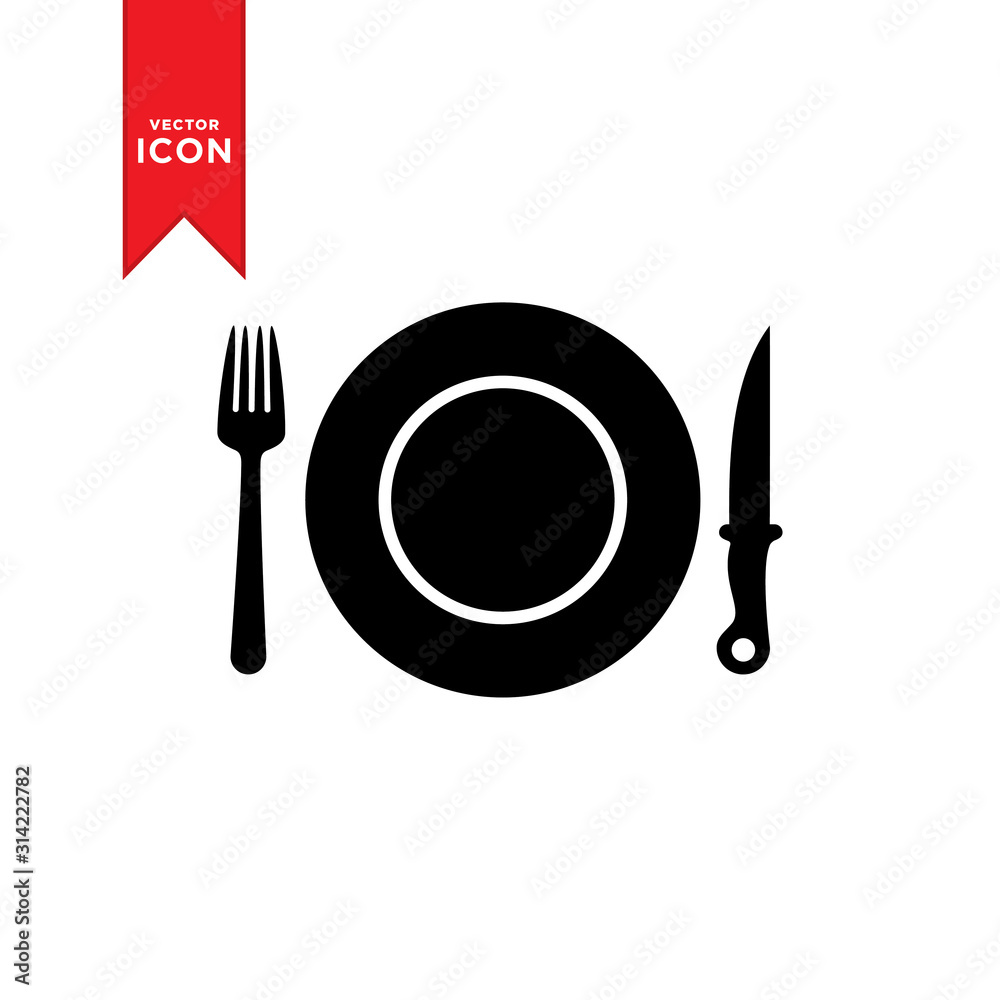 Knife and fork icon vector. Simple design and trend design style. Knife and fork icon vector. Simple design and trend design style.
