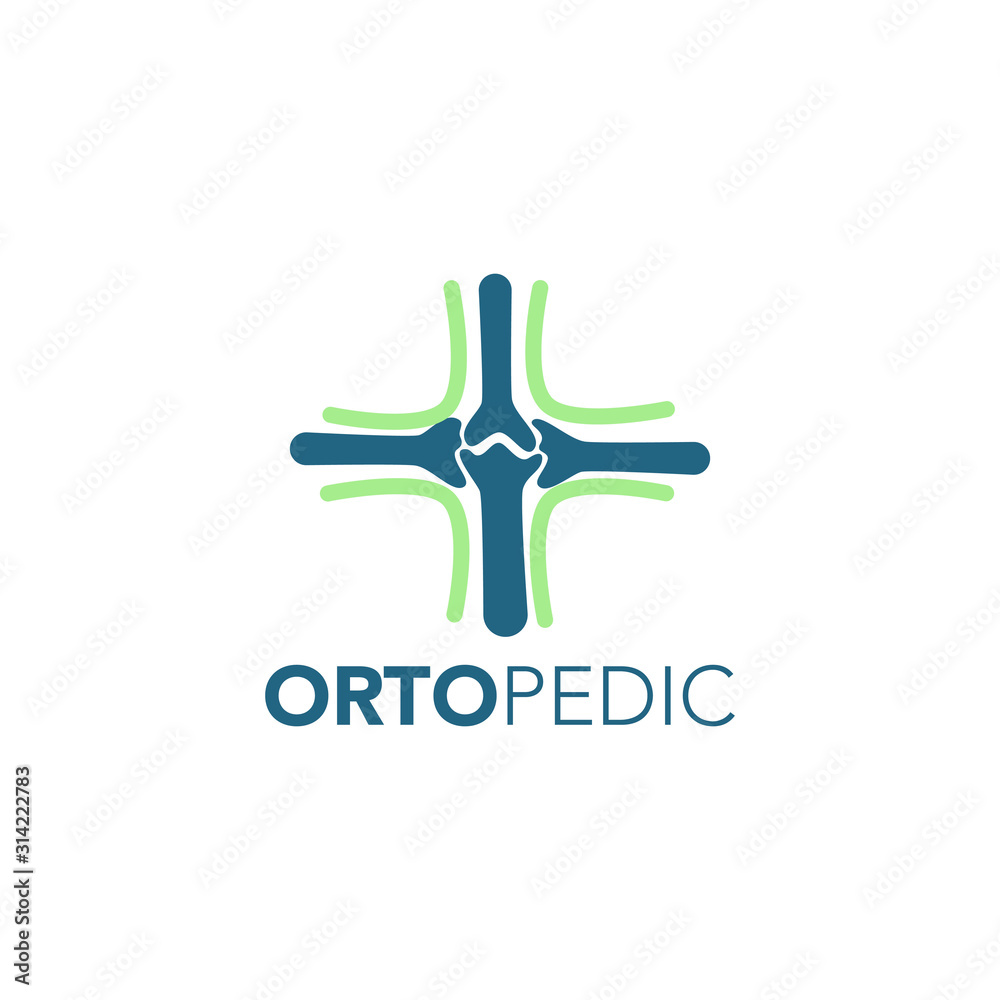 Obraz premium Orthopedic Logo Design Vector Template 
