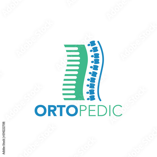 Orthopedic Logo Design Vector Template 