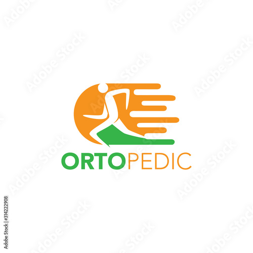 Orthopedic Logo Design Vector Template 