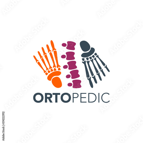 Orthopedic Logo Design Vector Template 