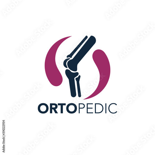 Orthopedic Logo Design Vector Template 