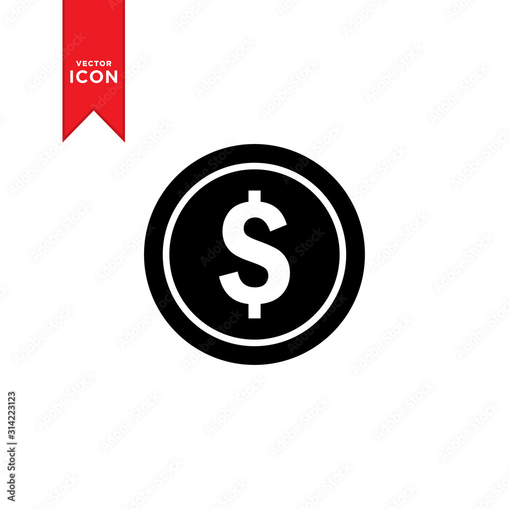 Money icon vector. Dollar simple icon design. Money icon vector. Dollar simple icon design.