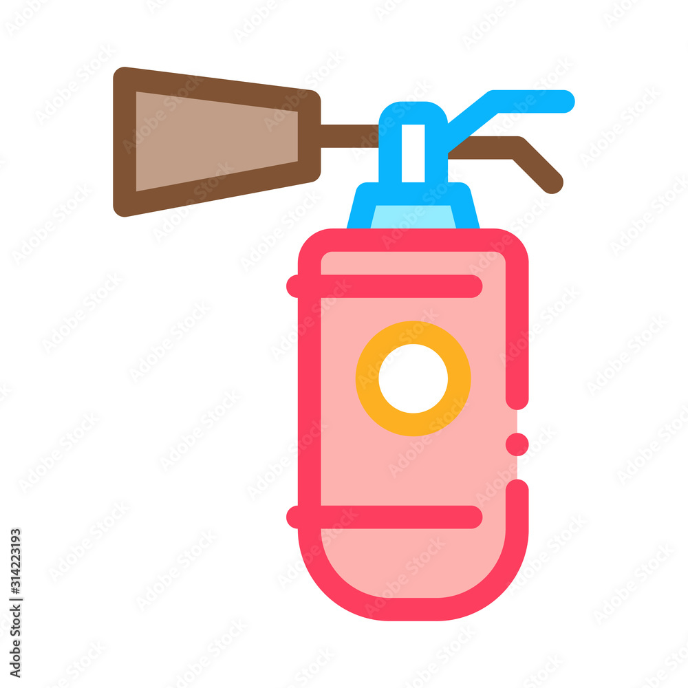 Fire Extinguisher Device Icon Vector. Outline Fire Extinguisher Device Sign. Isolated Contour Symbol Illustration Fire Extinguisher Device Icon Vector. Outline Fire Extinguisher Device Sign. Isolated Contour Symbol Illustration