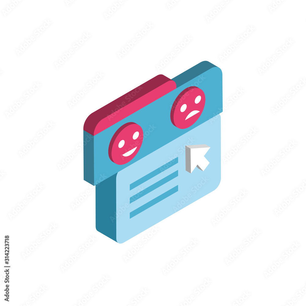 Isolated website code and cursor vector design Isolated website code and cursor vector design