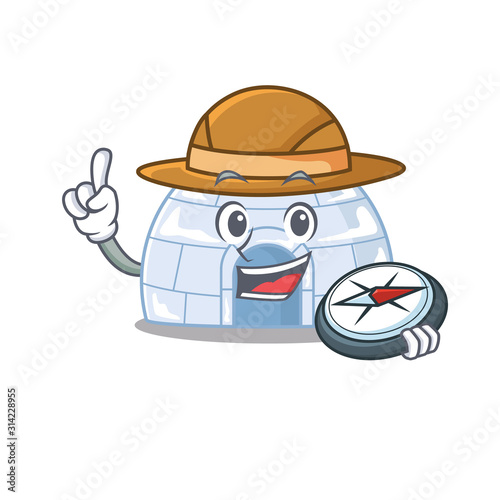 Igloo stylized Explorer having a in compass
