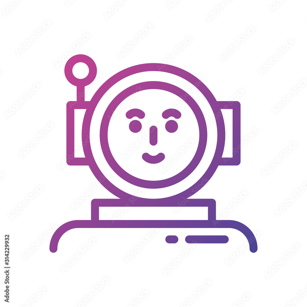 Isolated astronaut icon vector design Isolated astronaut icon vector design
