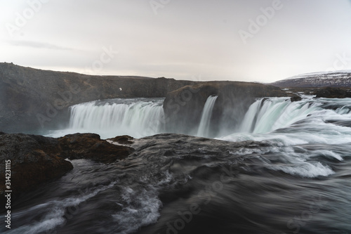Godafoss the waterfall of the gods in Iceland