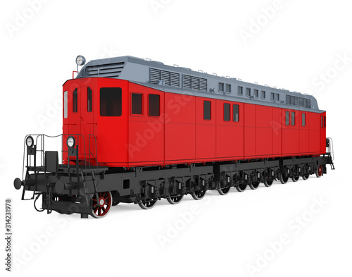 Locomotive Train Isolated